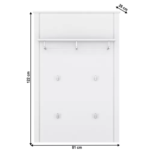 Fogas panel 80, fehér, OLJE
