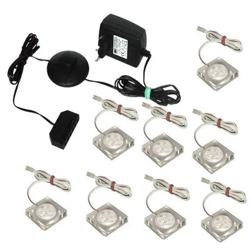 LED világítás, 8-pontos, fehér, OLJE