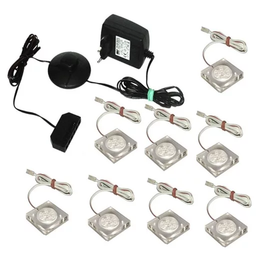 LED világítás, 8-pontos, fehér, OLJE