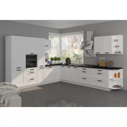 Alsó polcos szekrény, fehér, LULA 30 D OTW BB