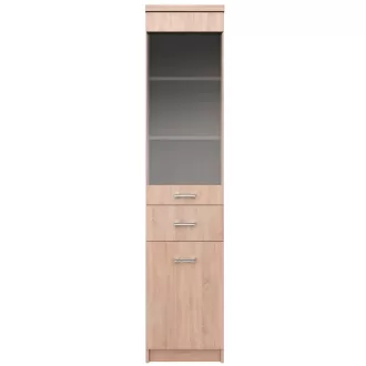 Vitrin 1D1W1S, sonoma tölgy, univerzális,TOPTY TYP 32