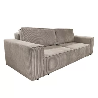 Kihúzható heverő, szürkésbézs Taupe, HARPERA BIG SOFA