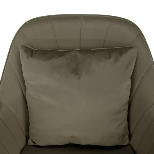 Irodai fotel, szürkésbarna Taupe Velvet anyag/króm, KLIAN