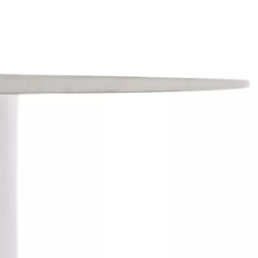 Étkezőasztal, fehér márvány/MDF, átmérő 120 cm, MAHIR TYP 1