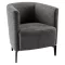 Design fotel, szürke/fekete, KAPY