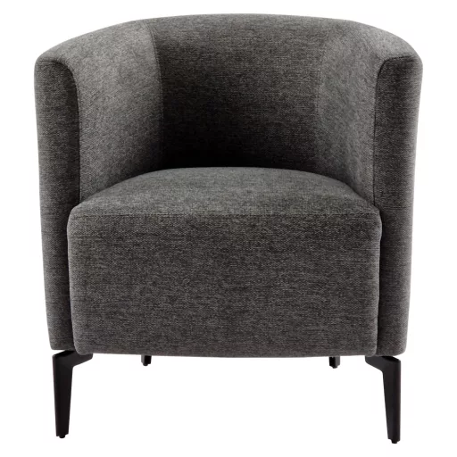 Design fotel, szürke/fekete, KAPY