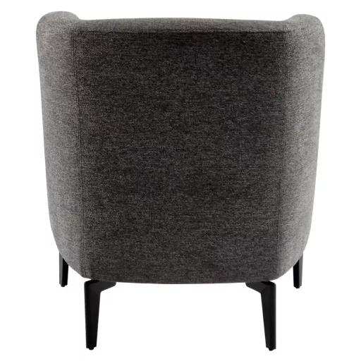 Design fotel, szürke/fekete, KAPY