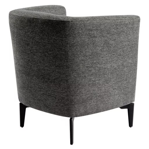 Design fotel, szürke/fekete, KAPY