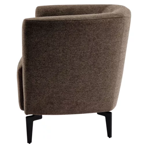 Design fotel, barna/fekete, KAPY