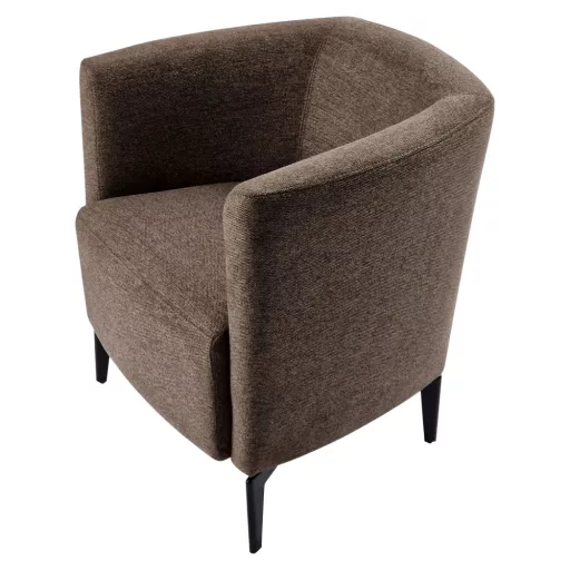 Design fotel, barna/fekete, KAPY