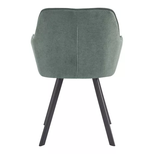 Design fotel, zöld Velvet/fekete, PETIN