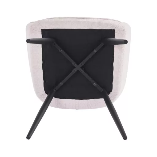 Design fotel, bézs/fekete, MARKEN