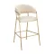 Design bárszék, bézs Velvet szövet/gold króm arany, DASMIN TYP 2