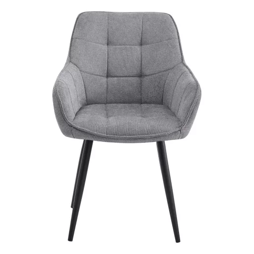 Design fotel, szürke/fekete, MARKEN