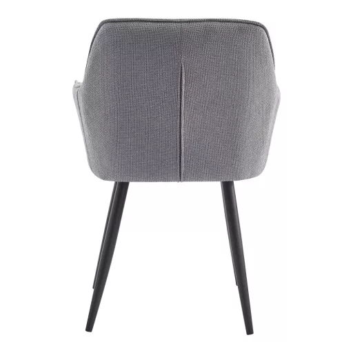 Design fotel, szürke/fekete, MARKEN