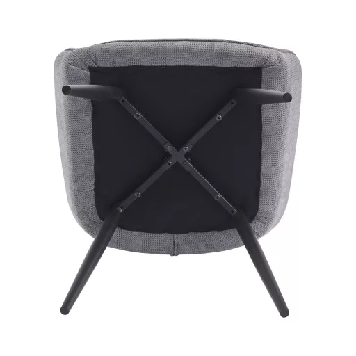 Design fotel, szürke/fekete, MARKEN
