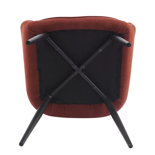 Design fotel, barna/fekete, OSKOR