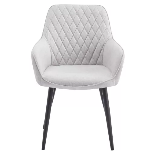 Design fotel, világosszürke/fekete, OSKOR