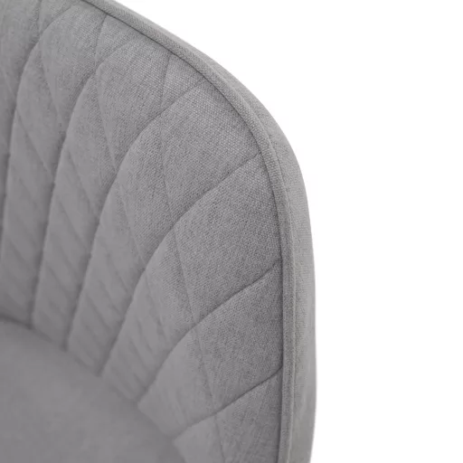 Design fotel, világosszürke/fekete, OSKOR