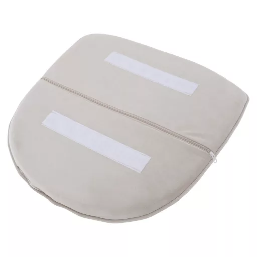 Design fotel, bézses szürke Velvet szövet, AURIL