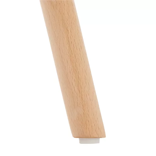 Étkezőasztal,  fehér/bükk, átmérő 90 cm, GAMIN 2 NEW 90