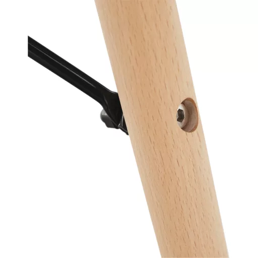 Étkezőasztal,  fehér/bükk, átmérő 90 cm, GAMIN 2 NEW 90