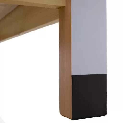 Montessori ágy, természetes/fehér/fekete, 90x200, FUTAL