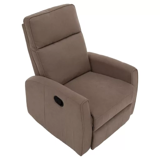 Relax forgószék fotel, szürkésbarna taupe, MEKENZI