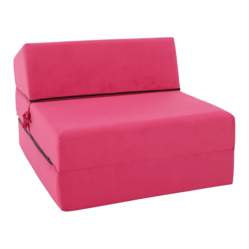 Összecsukható matrac/fotel, 2v1, rózsaszín magenta, PELOS