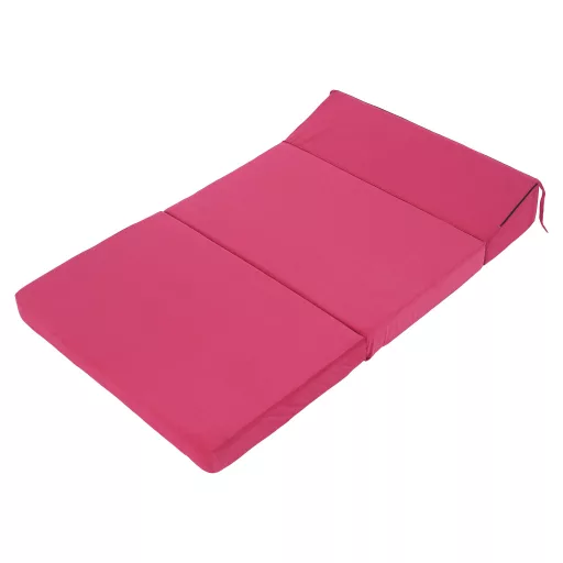 Összecsukható matrac/fotel, 2v1, rózsaszín magenta, VEDIS