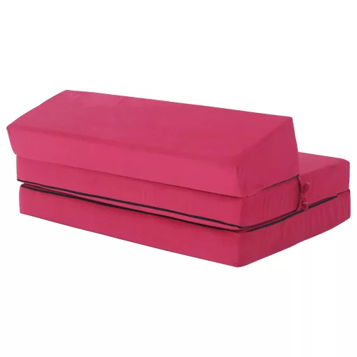Összecsukható matrac/fotel, 2v1, rózsaszín magenta, VEDIS