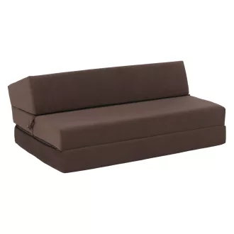 Összecsukható matrac/fotel, 2v1, barna Taupe, VEDIS