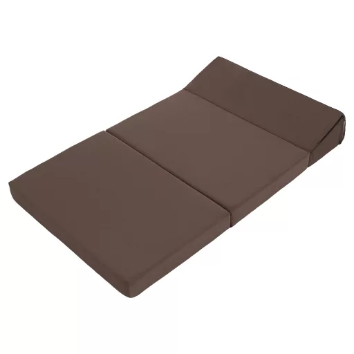 Összecsukható matrac/fotel, 2v1, barna Taupe, VEDIS