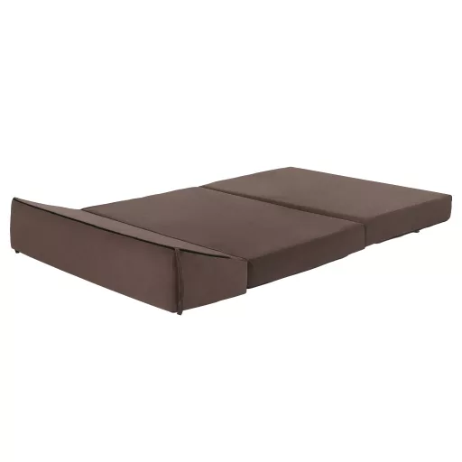 Összecsukható matrac/fotel, 2v1, barna Taupe, VEDIS