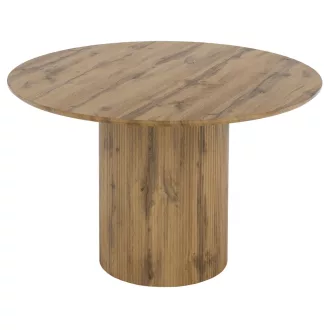 Étkezőasztal, tölgy, átmérő 120 cm, MAHIR TYP 2