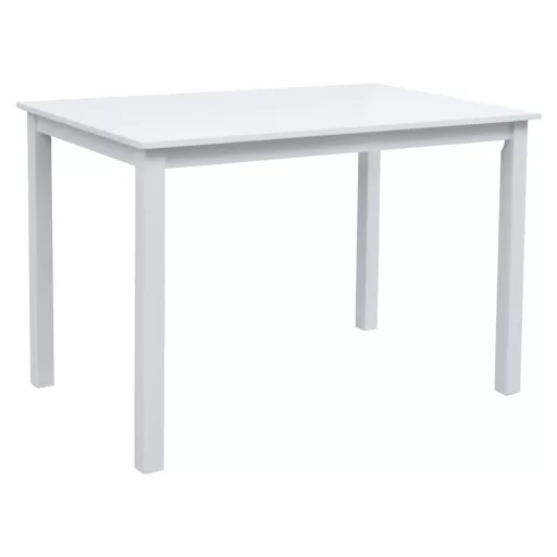 Étkezőgarnitúra 1+4, fehér/bézsesszürke, SOMIN