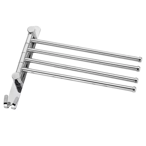 Törülközőtartó, ezüst, HOLDER