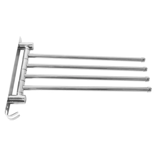Törülközőtartó, ezüst, HOLDER