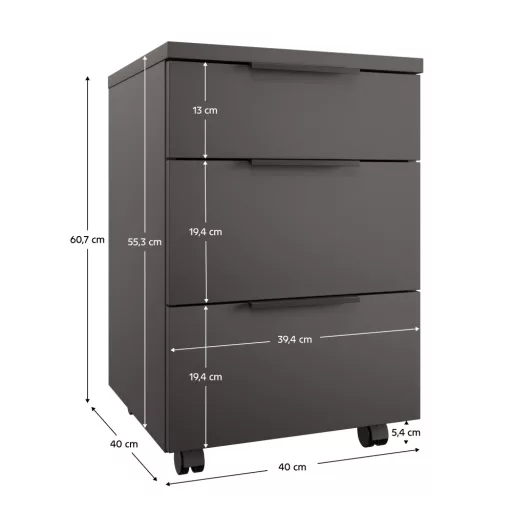 Konténer, antracit, ADAPO ADP06