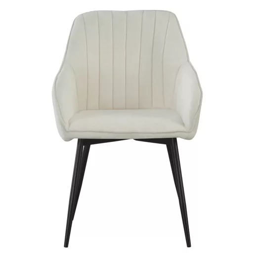 Design fotel, krémszínű/fekete, VAJRO
