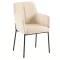 Design fotel, bézs/fekete, REMOND