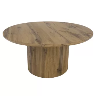 Dohányzóasztal, tölgy, átmérő 80 cm, MAHIR TYP 2