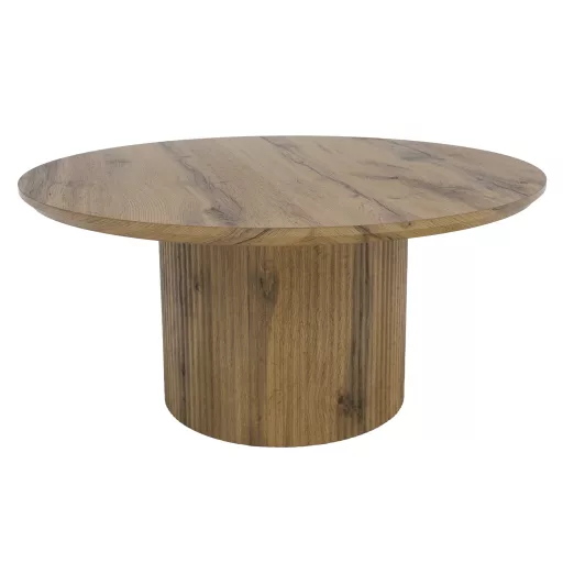 Dohányzóasztal, tölgy, átmérő 80 cm, MAHIR TYP 2