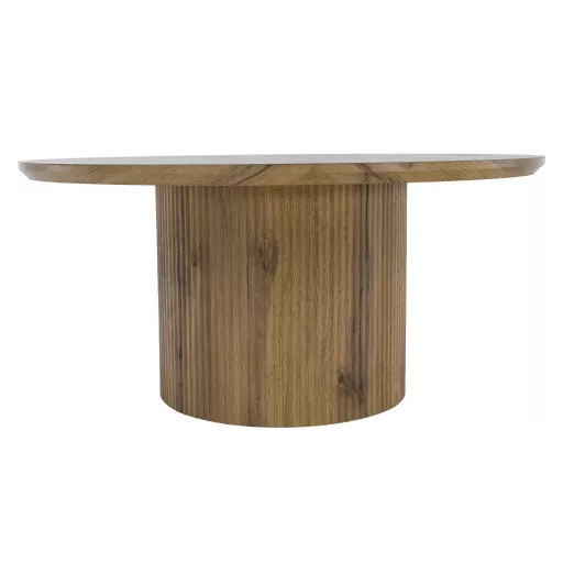 Dohányzóasztal, tölgy, átmérő 80 cm, MAHIR TYP 2