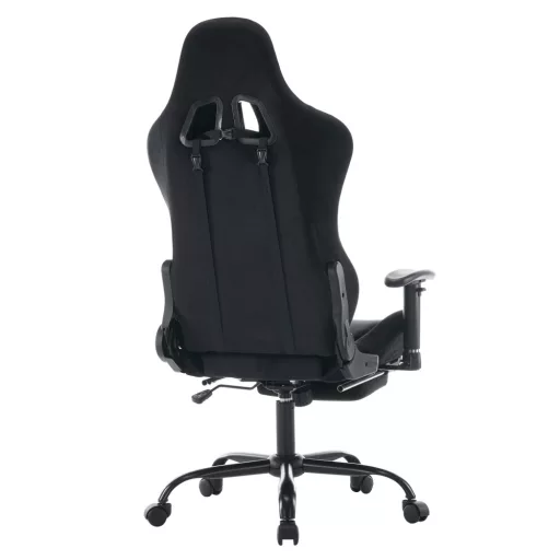 Irodai/gamer szék, fekete Velvet szövet, teherbírás 150 kg, SALOP