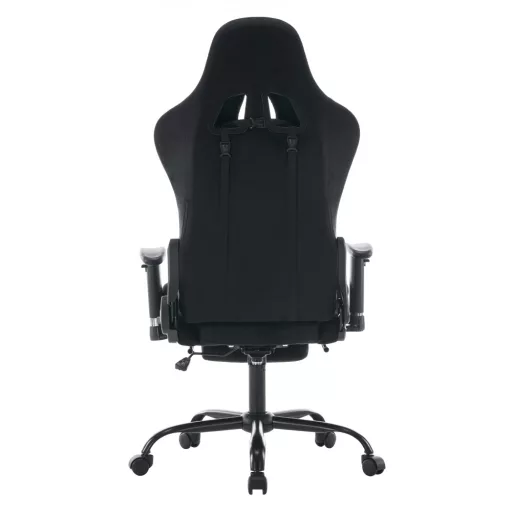 Irodai/gamer szék, fekete Velvet szövet, teherbírás 150 kg, SALOP