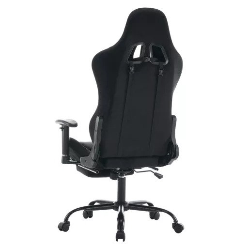 Irodai/gamer szék, fekete Velvet szövet, teherbírás 150 kg, SALOP