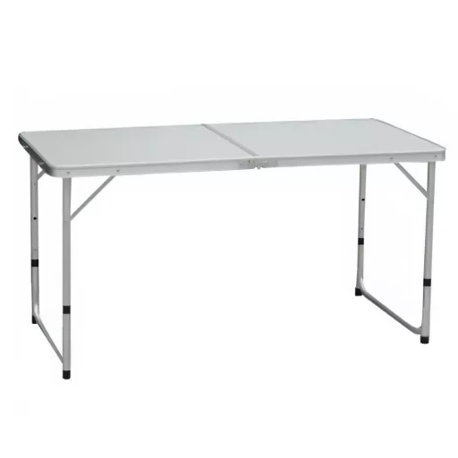 Összecsukható kempingasztal, 120 cm, alumínium/MDF, KEPI TYP 1