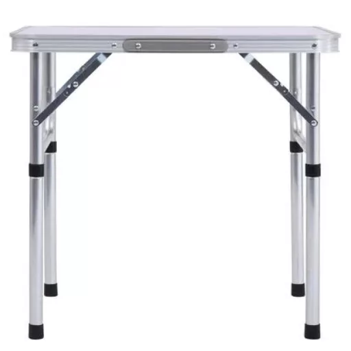 Összecsukható kempingasztal, 60 cm, alumínium/MDF, KEPI TYP 2