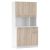 Hatajtós szekrény, fehér/sonoma tölgy, PELION NEW